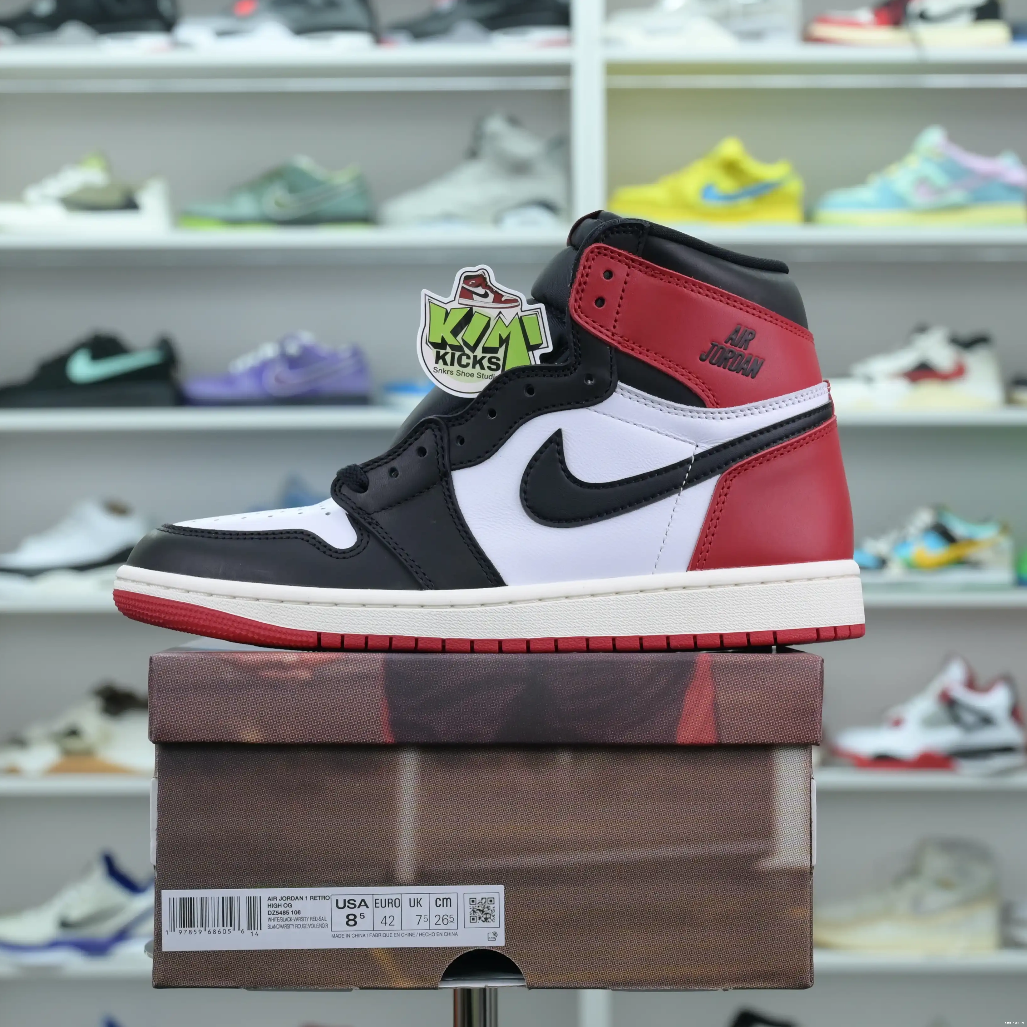 OG“Black Air Kimikick Jordan Toe Jordan 1High Reimagined” 0707